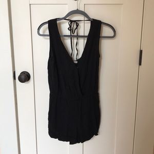Black v neck romper